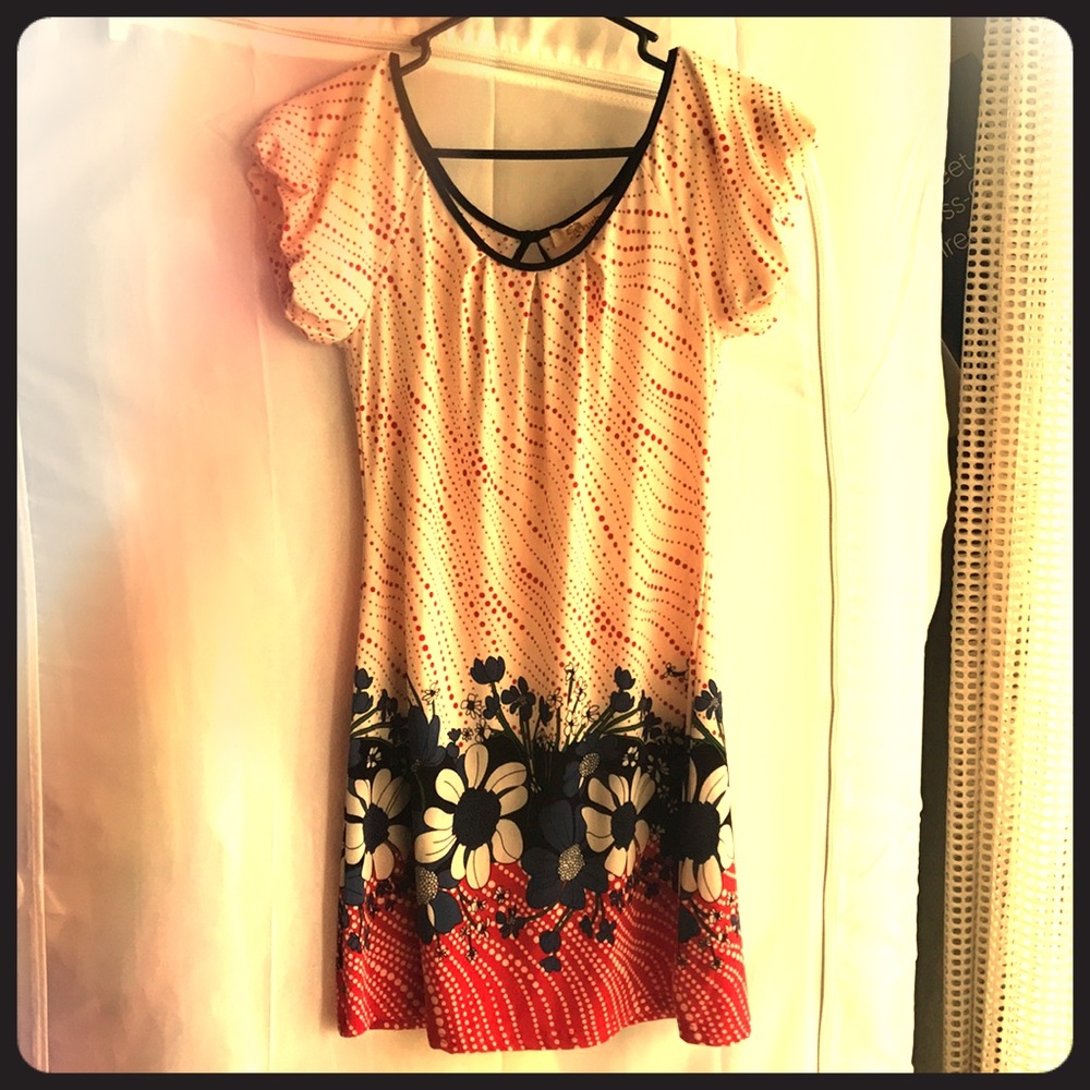 Aryeh Red and Blue Dress